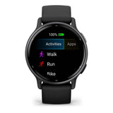 Garmin Vivoactive 5 bracelet en silicone noir noir