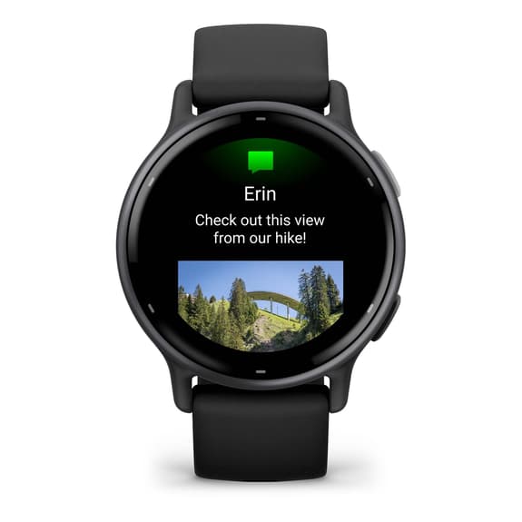 Cinturino in silicone nero Garmin Vivoactive 5 nero