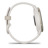 Garmin Vivoactive 5 bracelet en silicone blanc ivoire or blanc