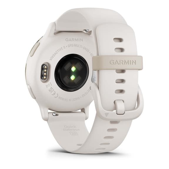 Garmin Vivoactive 5 bracelet en silicone blanc ivoire or blanc