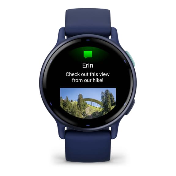 Cinturino in silicone blu Garmin Vivoactive 5 blu