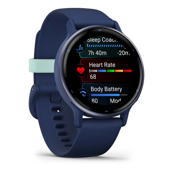 Bracelet silicone bleu Garmin Vivoactive 5 bleu