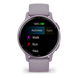 Garmin Vivoactive 5 lilla chiaro cinturino in silicone lilla