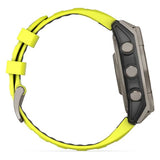 Garmin fēnix 8 Zafiro Solar 47 mm Titanio gris correa amarillo