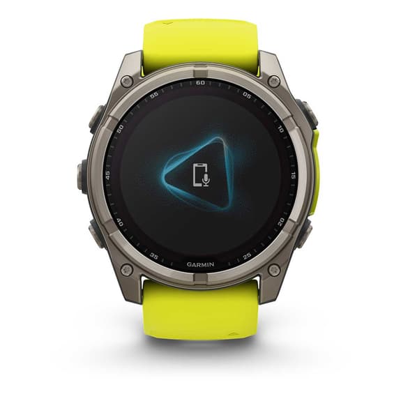 Cinturino Garmin fēnix 8 Solar Sapphire 51 mm Titanio grigio giallo