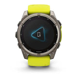 Cinturino Garmin fēnix 8 Solar Sapphire 51 mm Titanio grigio giallo