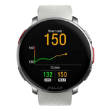 GPS-Pulsometer Polar Vantage V3 Silber mit grauem und orangefarbenem Armband