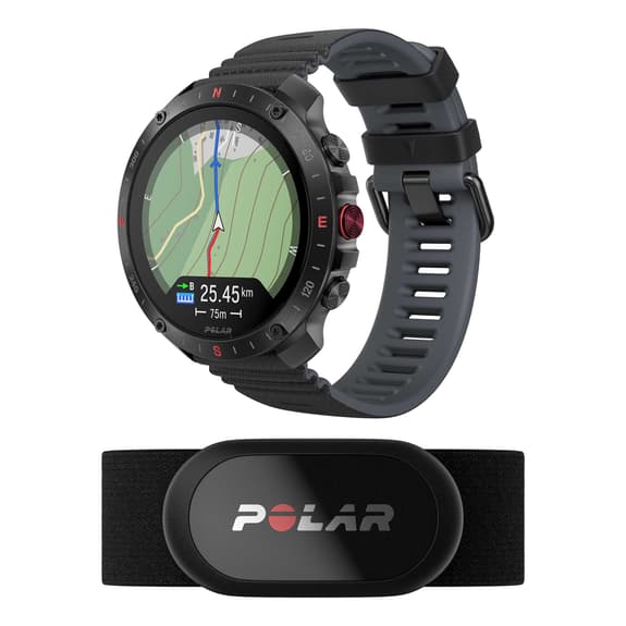 Polar Grit X2 Pro acciaio nero + sensore Polar H10 nero