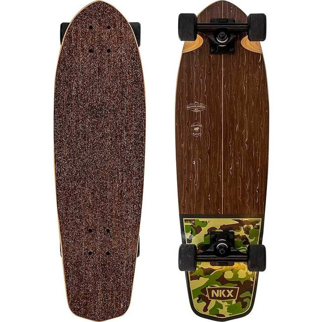 NKX Classic Mini Cruiser Skateboard Series Verde/Marron