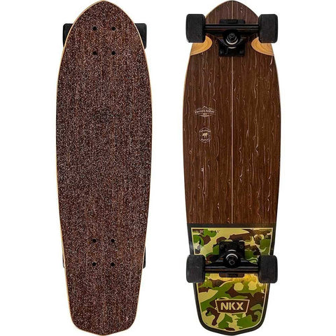 Serie di skateboard NKX Classic Mini Cruiser verde/marrone