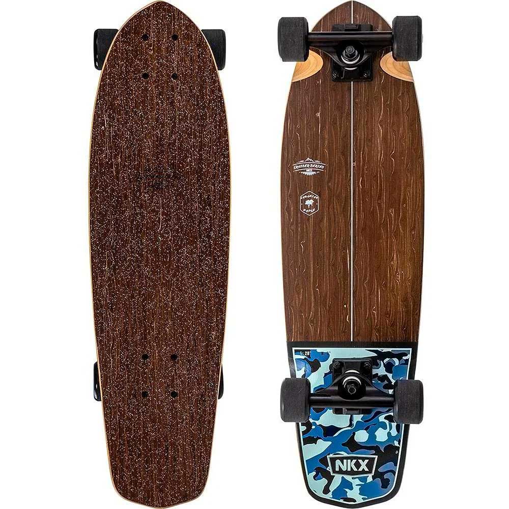 NKX Classic Mini Cruiser Skateboard Series Marron/Azul