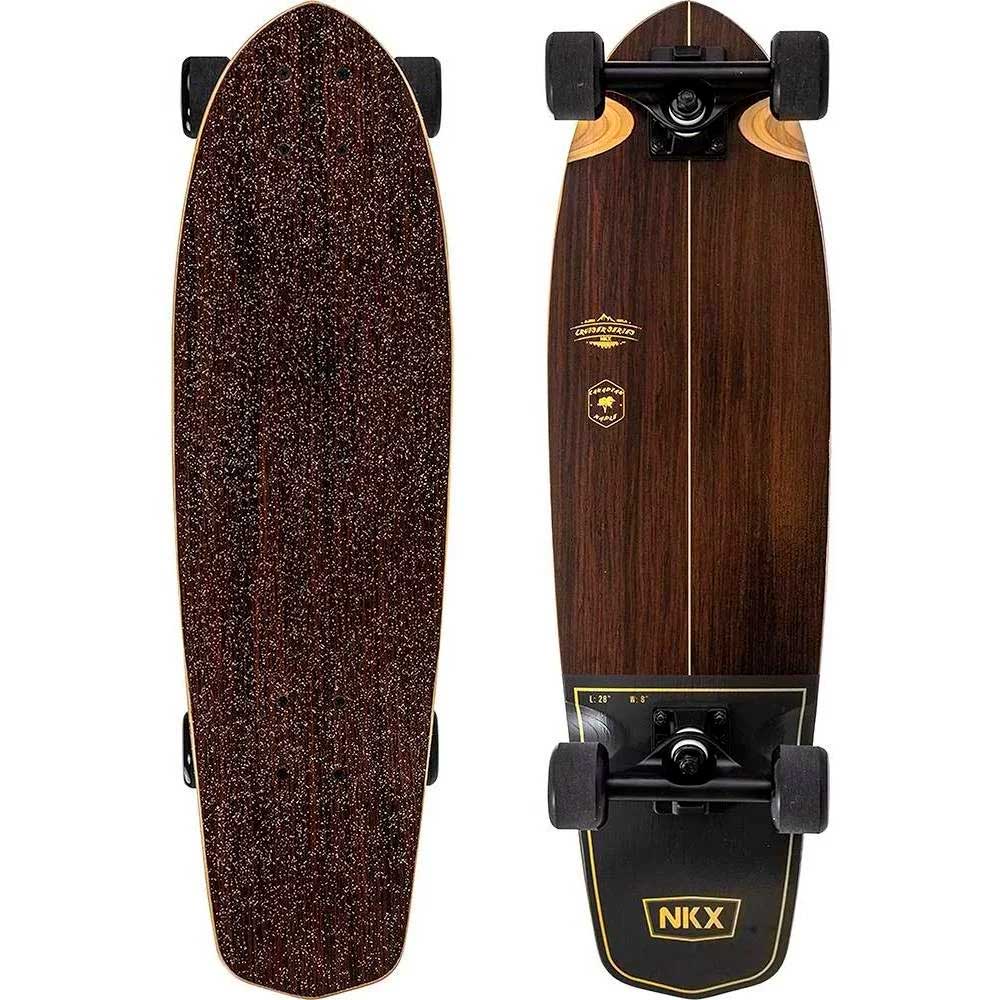 NKX Classic Mini Cruiser Skateboard Series Negro/Oro