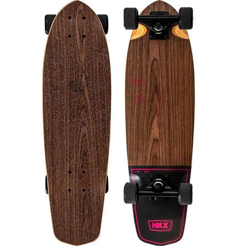 NKX Classic Mini Cruiser Skateboard Series Negro/Marron