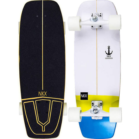 Surfskate Wide Series Bleu/Blanc NKX