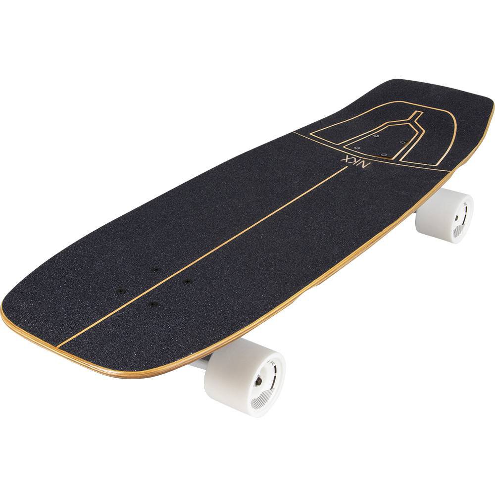Surfskate Wide Series Schwarz/Weiß NKX