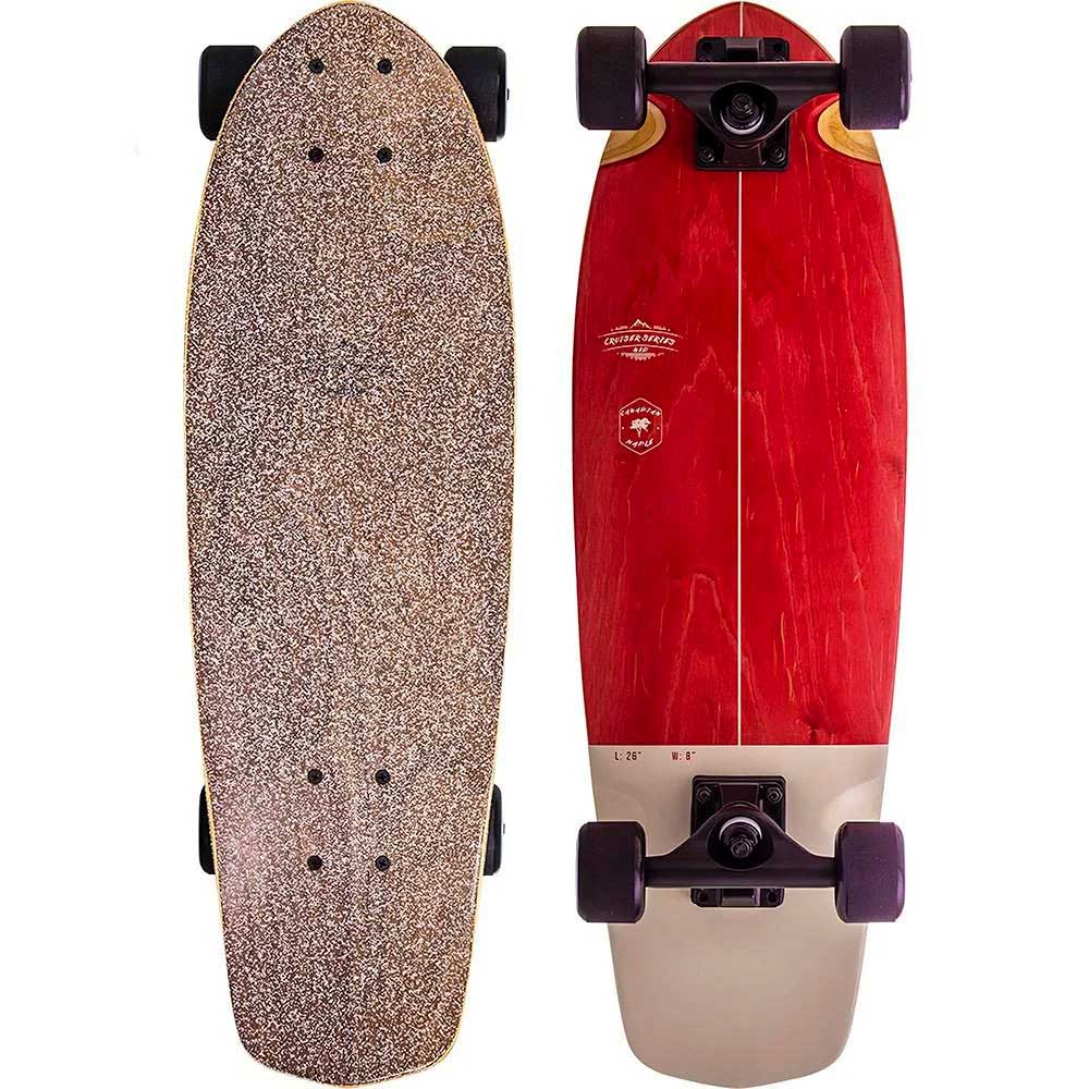 NKX Classic Mini Cruiser Skateboard Series White/Red