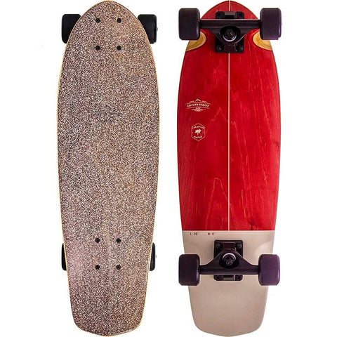 NKX Classic Mini Cruiser Skateboard Series Blanco/Rojo