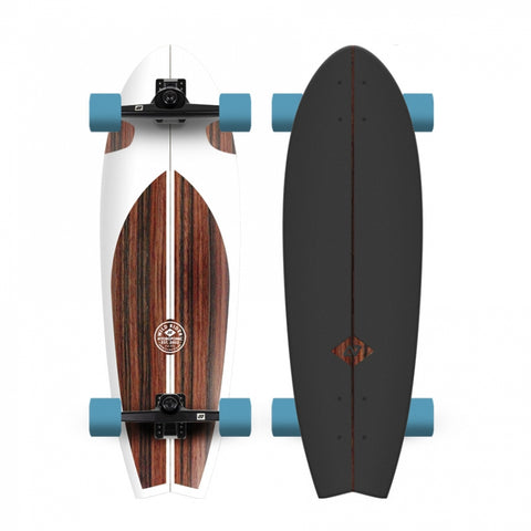 Surfskate FISH 31,5'' Classic 2.0 White /Brown Hydroponic Fish