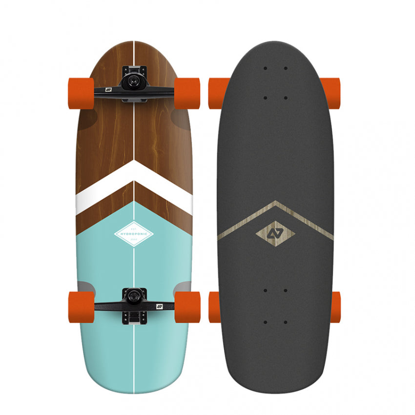 Surfskate ROUNDED Classic 3.0 Pesce Idroponico Turchese