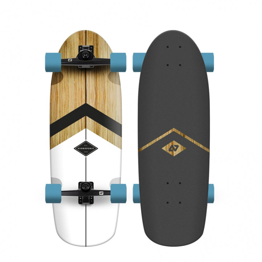 Surfskate ROUNDED Classic 3.0 Pesce Idroponico Bianco