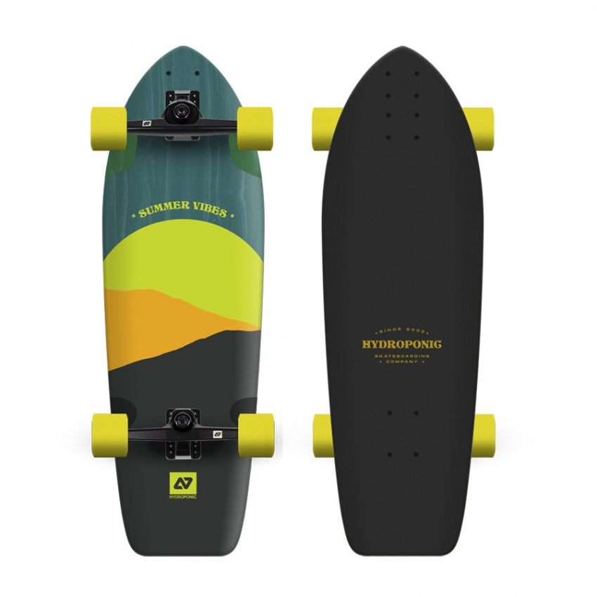 Surfskate SQUARE 31,5'' Poisson Hydroponique Vert Soleil