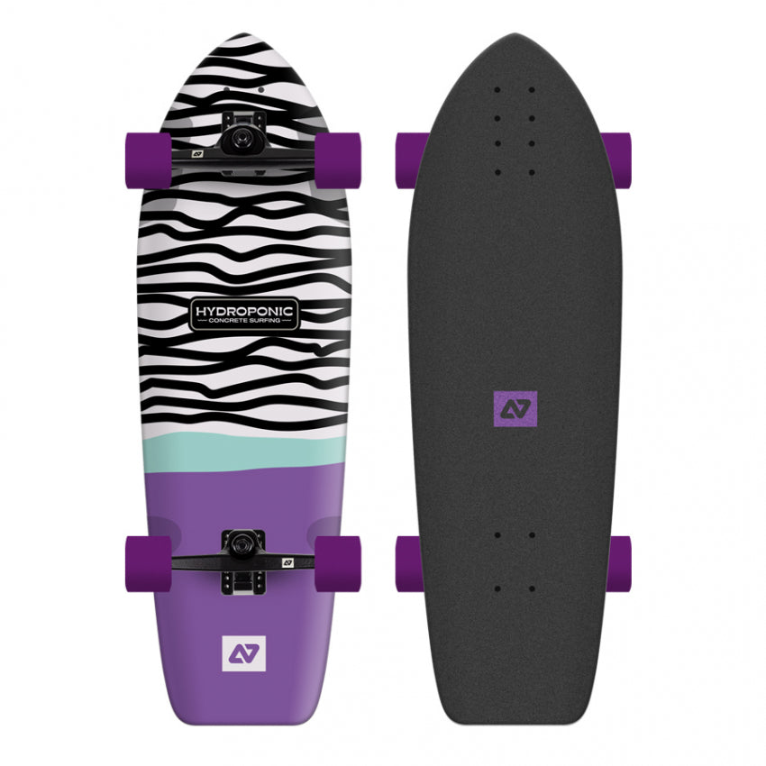 Surfskate SQUARE 33'' Pesce idroponico viola cemento