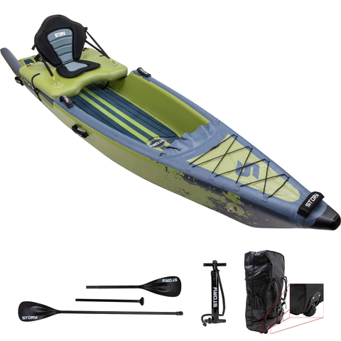 Story Hunter Hybrid Siton top Kayak de chasse, de pêche, canoë et SUP - gonflable